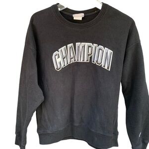 Vintage Champion Embroidered Logo Crewneck Sweatshirt Reverse Weave Size Large